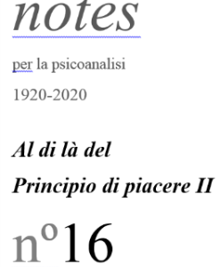 Notes per la psicoanalisi, Alpes 6