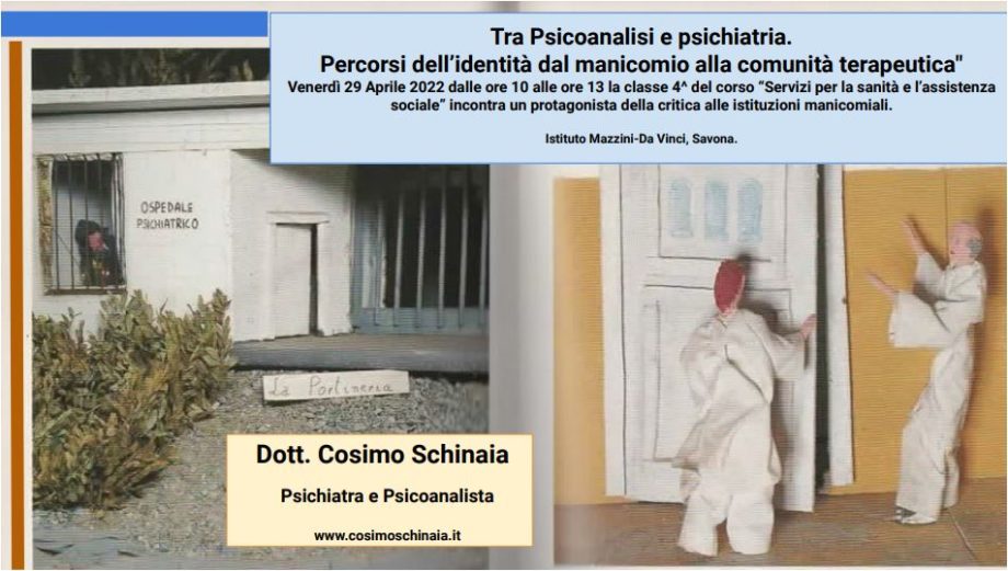 Percorsi dell’identità dal manicomio alla comunità terapeutica C. Schinaia 29/4/22