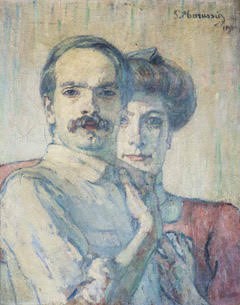 Piero Marussig: Autoritratto con la moglie (1911)