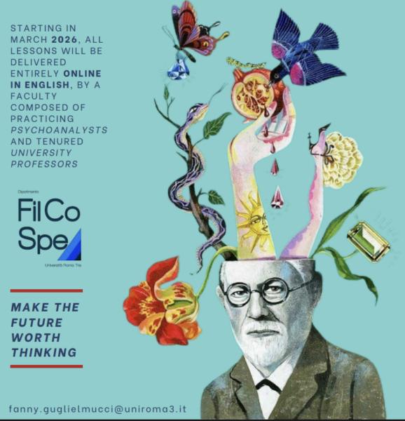Master universitario in Psychoanalytic Studies. Online 15/03-15/11/2026.