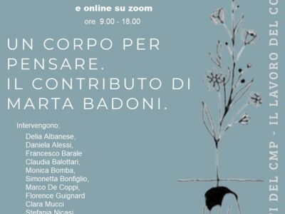 CMP - UN CORPO PER PENSARE Il contributo di Marta Badoni alla psicoanalisi contemporanea 17/01/2026