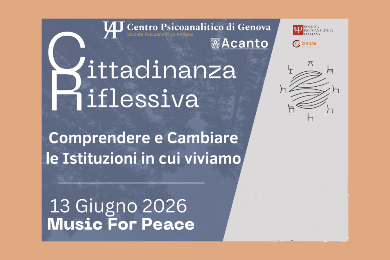 Cittadinanza Riflessiva Comprendere e Cambiare le istituzioni in cui viviamo. Genova, 13/06/2026