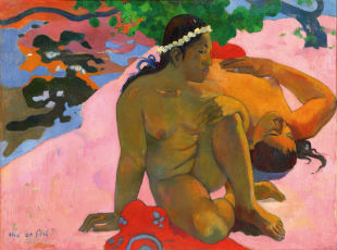 3.Paul Gauguin_Aha_oe_feii_1892_Eh_quoi_tu_es_jalouse._Oil_on_canvas_66_x_89_cm_-_The_Pushkin_State_Museum_of_Fine_Arts_Moscow_-_Photograph__The_Pushkin_State_Museum_of_Fine_Arts_Moscow
